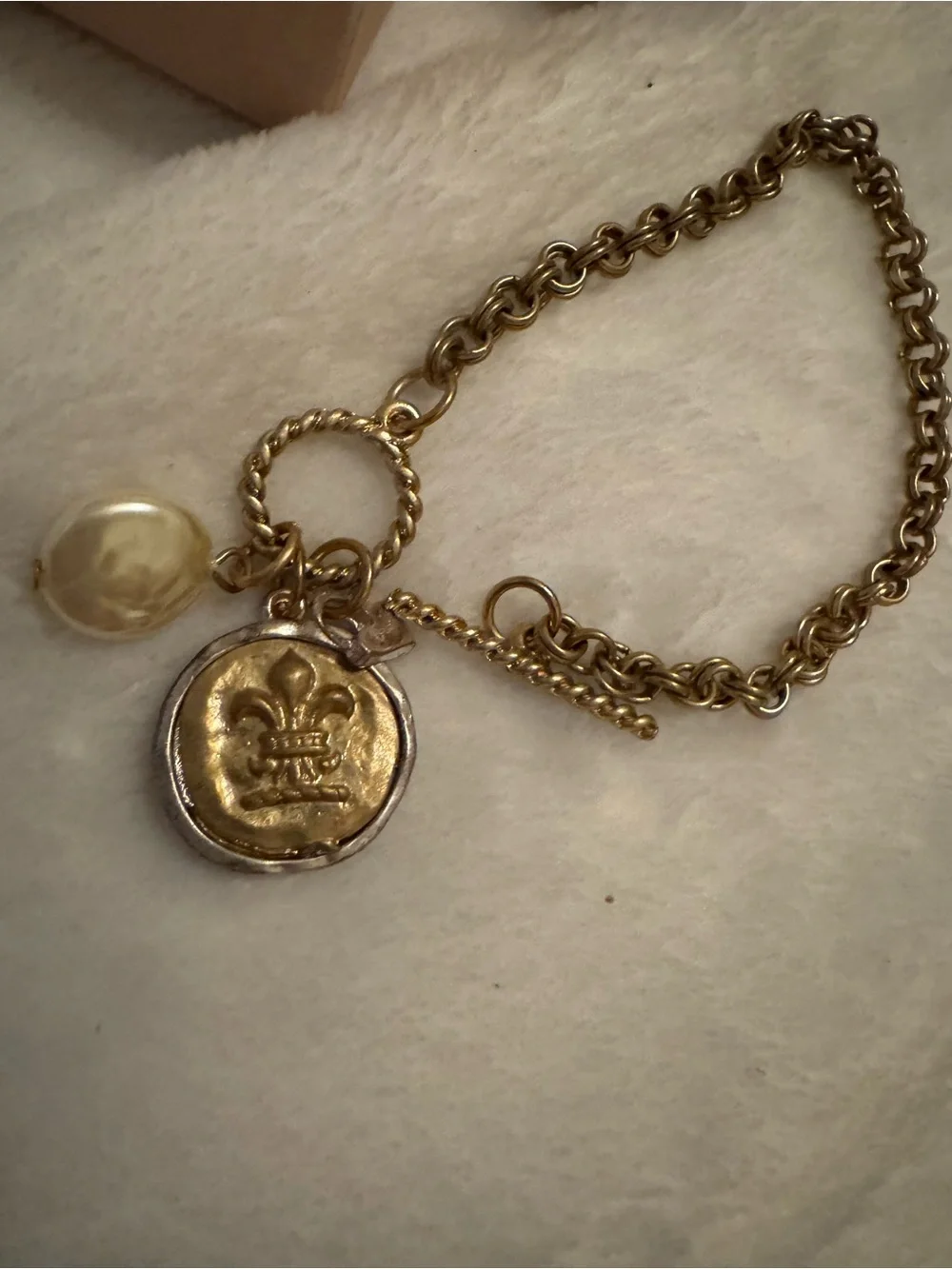Gold Charm Toggle Bracelet - Women’s Fashion Jewelry